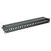 Cat. 6 / Class E 19" Patch Panel, 24 Ports, STP black, Nero - Foto miniatura 1